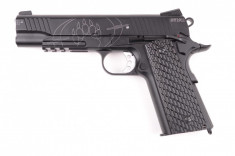 Replica Blackwater BW1911 R2 CO2 arma airsoft pusca pistol aer comprimat sniper shotgun foto