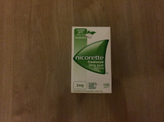 Guma Nicorette 2 mg nicotina, aroma Freshmint.105 bucati foto