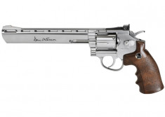 Revolver ASG Dan Wesson 8&amp;#039;&amp;#039; CO2 Stainless arma airsoft pusca pistol aer comprimat sniper shotgun foto