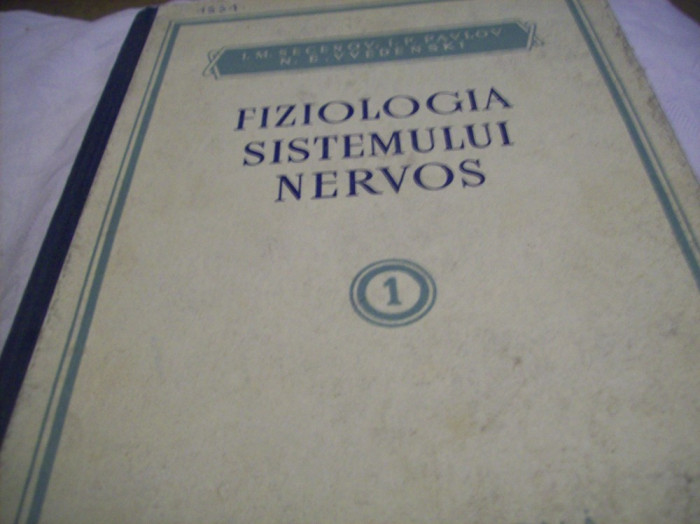 fiziologia sistemului nervos vol I, an 1954