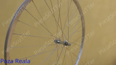 Roata / Janta Fata + Butuc cu RULMENTI + Spite Bicicleta 28&amp;quot; ( aluminiu ) foto