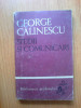 D5 Studii Si Comunicari - George Calinescu
