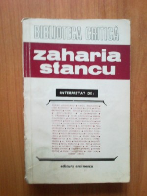 e3 Zaharia Stancu Interpretat - Colectiv foto