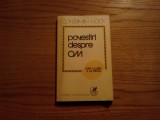 POVESTIRI DESPRE OM - Dupa o Carte a lui Hegel - Constantin Noica - 1980, 253 p, Alta editura