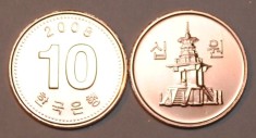 Coreea de sud 10 won 2008 _ UNC