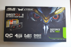 Placa video Pci Express Asus Gtx 980 Strix 4GB DDR5 (placa video gaming) foto