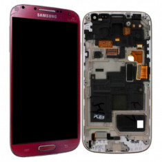 Display Samsung S4 mini i9190 i9192 i9195 Rosu La fleur touchscreen lcd rama foto