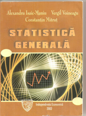 (C5903) STATISTICA GENERALA DE ALEXANDRU ISAIC-MANIU foto