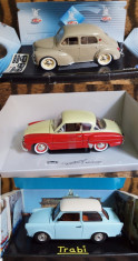 Renault 4 CV + Trabant 601 + Wartburg 311 Coupe 1/18 foto