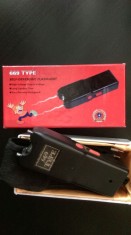 Vand aparat electrosoc cu lanterna Type-669 pentru autoaparare SUPER PRET!! foto