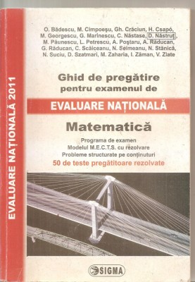 (C5905) MATEMATICA GHID DE PREGATIRE PENTRU EXAMENUL DE EVALUARE NATIONALA, 2010 foto