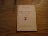 ETUDE ANTHROPOLOGIQUE DE LA MOLDAVIE ET DE LA BESSARABIE SEPTENTRIONALES - Olga C. Necrasov - Editura Academiei, 1941, 146 p., Alta editura