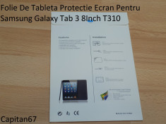 Folie De Tableta Protectie Ecran Pentru Samsung Galaxy Tab 3 8Inch T310 foto