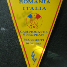 Romania - Italia 16 aprilie 1983 Campionatul European / fanion