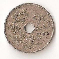 Moneda 25 centimes 1913 - Belgia (Belgie) foto