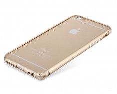 Bumper aluminiu luxury clips pt Apple iPhone 6 PLUS protectie margini AURIU GOLD foto