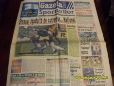 Ziar gazeta Sporturilor 9 03 1998 [casete tehnice et. 22 div.a , div.b] foto