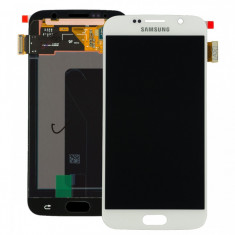 Display Samsung S6 G920F alb touchscreen lcd foto