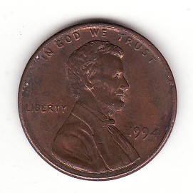 U.S.A. 1 cent 1994 foto