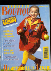 Revista BOUTIQUE Speciale - bambino, toamna-iarna 1995-96, inclusiv tipare foto