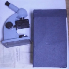 microscop rar de colectie IOR I.O.R. la cutie cu instructiuni 10 lamele foto