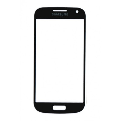 Geam Sticla Glass Samsung s4 mini i9190 i9195 albastru foto