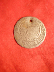 Moneda Medievala Polonia ,argint , gaurita , d.=1,9 cm foto
