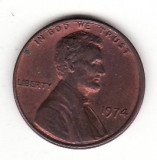 U.S.A. 1 cent 1974, America de Nord