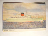 Ilustrata Pachebot Franconia -Cunard , circulat 1964, Circulata