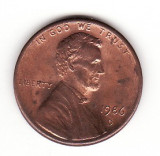 U.S.A. 1 cent 1986 D, America de Nord