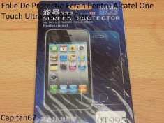 Folie De Protectie Ecran Pentru Alcatel One Touch Ultra Ot 995 Clara foto