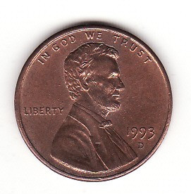 U.S.A. 1 cent 1993 D foto