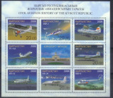 KIRGHIZSTAN, K&Acirc;RG&Acirc;ZSTAN, Kyrgyzstan 2008, Aviatie I, serie neuzata, MNH, Nestampilat