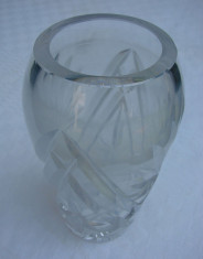 Frumoasa vaza suedeza din cristal, perioada anilor 1950 (1) foto