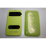 Husa Flip Cover S-View Samsung Note 2 N7100 verde, Alt model telefon Samsung, Cu clapeta