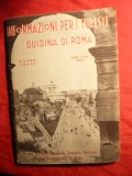 Harta Romei cu ghid pt. turisti - 1938 Italia