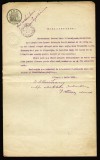 1926 Romania, Act fiscal marca fixa 20 Lei, timbru sec, Tribunal Arges, Pitesti