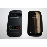 Husa Flip Cover S-View Samsung S3 Mini neagra, Negru, Alt model telefon Samsung, Cu clapeta