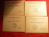 6 Carti Postale ,francatura mecanica rosie Danemarca ,Cehoslovacia ,SUA, Italia, Circulata, Printata