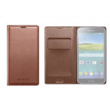 Husa Flip Cover Samsung Galaxy S5 SM-G900F gold ORIGINALA, Maro, Alt model telefon Samsung, Cu clapeta