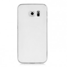 husa Samsung Galaxy S6 edge silicon ultra subtire transparenta foto