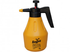 Pulverizator de mana cu presiune Kingjet 1 litru galben Pompa de stropit foto