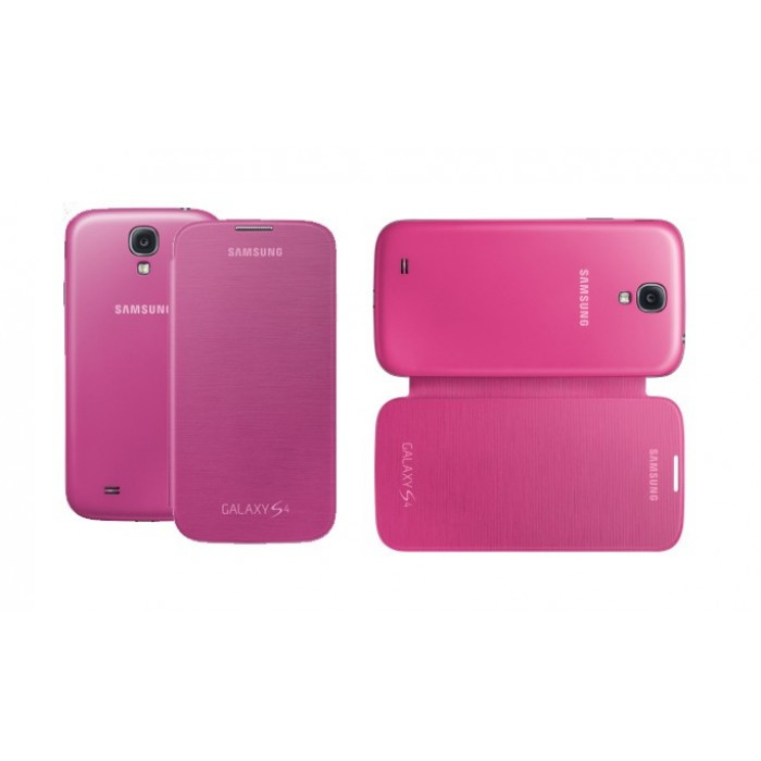 Husa flip cover Samsung Galaxy S4 i9500 i9505 roz ORIGINALA