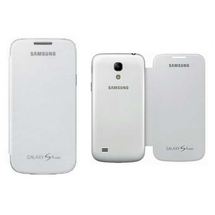 Husa Flip Cover Samsung Galaxy S4 Mini i9190 alba ORIGINALA