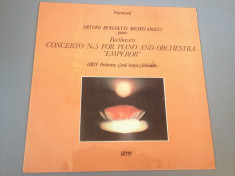 BEETHOVEN - CONCERTO No 5 - cu A. Benedetti Michelangeli - ELECTRECORD / VINIL foto