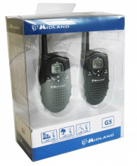 Resigilat - Statie radio PMR Midland G5 R1 cod C735.13 contine acumulatori foto