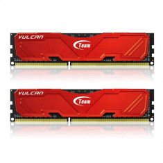 Memorie TEAMGROUP Vulcan Red 8GB DDR3 1600 MHZ CL10 Dual Channel Kit foto