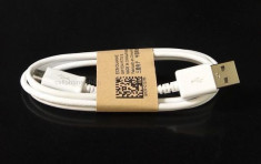 Cablu date incarcare Alb MicroUSB Samsung I9100 Galaxy S II S2 foto