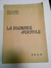 LA ROUMANIE AGRICOLE 1929 foto