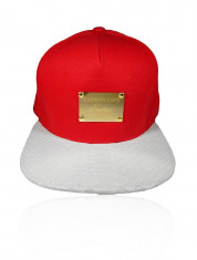 Sapca Snapback Python RED White &amp;quot;Fashion Caps Romania&amp;quot;EXOTIQUE COLLECTION foto